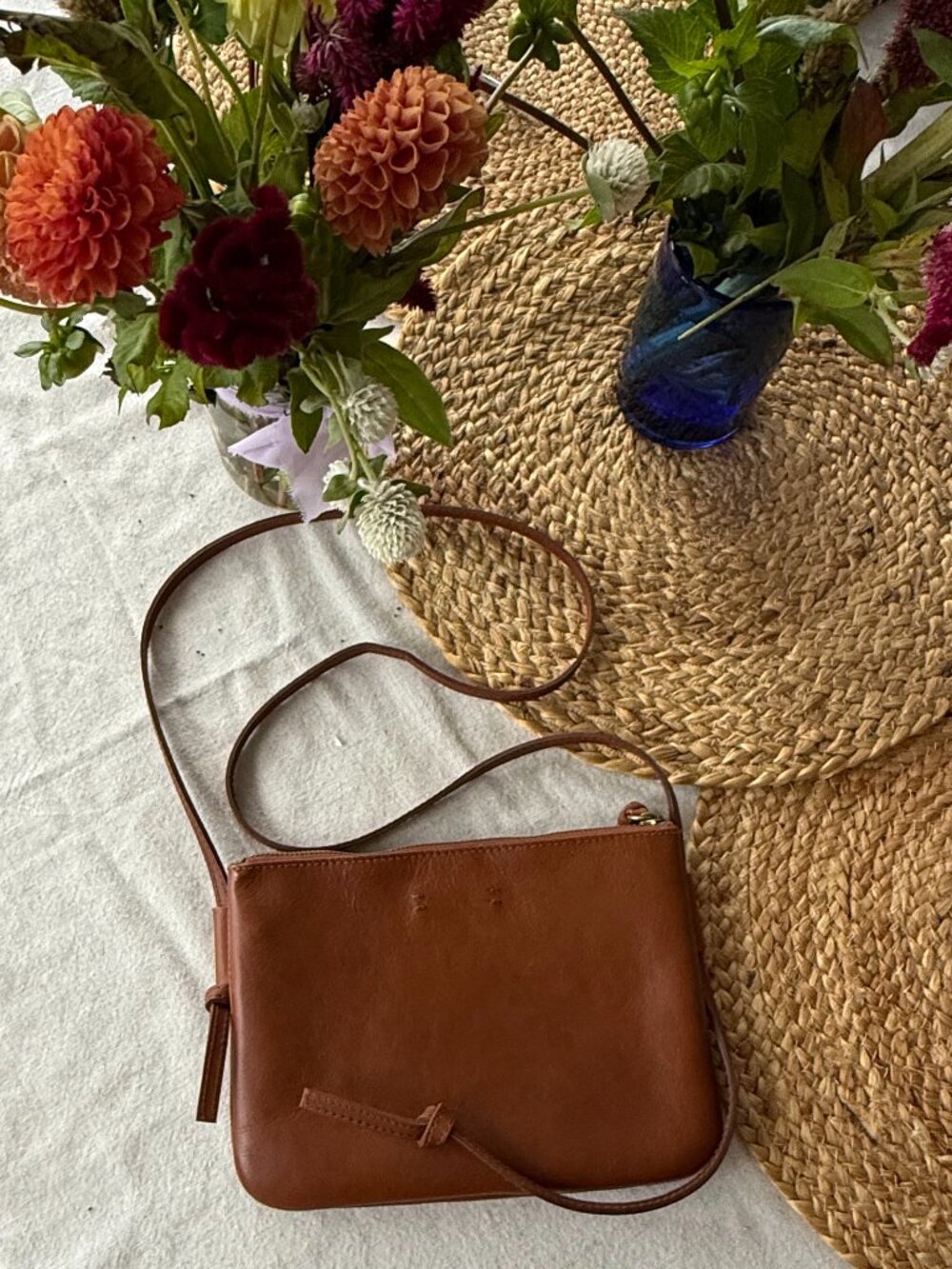 Madewell The Knotted Crossbody Bag English Saddle Leather Cognac